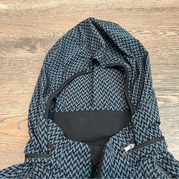 Lululemon Surge Jacket Saint James Tweed Iron Blue Black Size XL Men’s - Picture 8 of 16